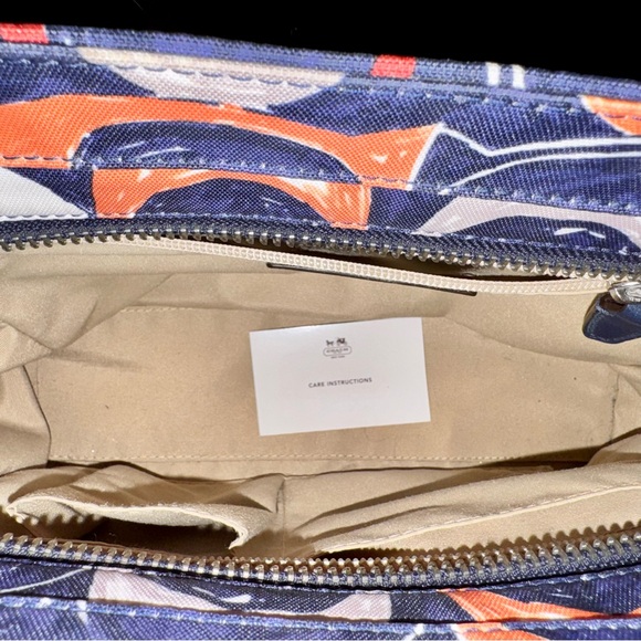 Coach Legacy Heritage Candace Carryall Satchel Bag 19951 - 2012 Blue Canvas EUC - Picture 14 of 16